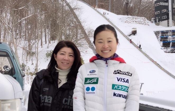 女子スキージャンプ勢藤優花選手とのツーショット