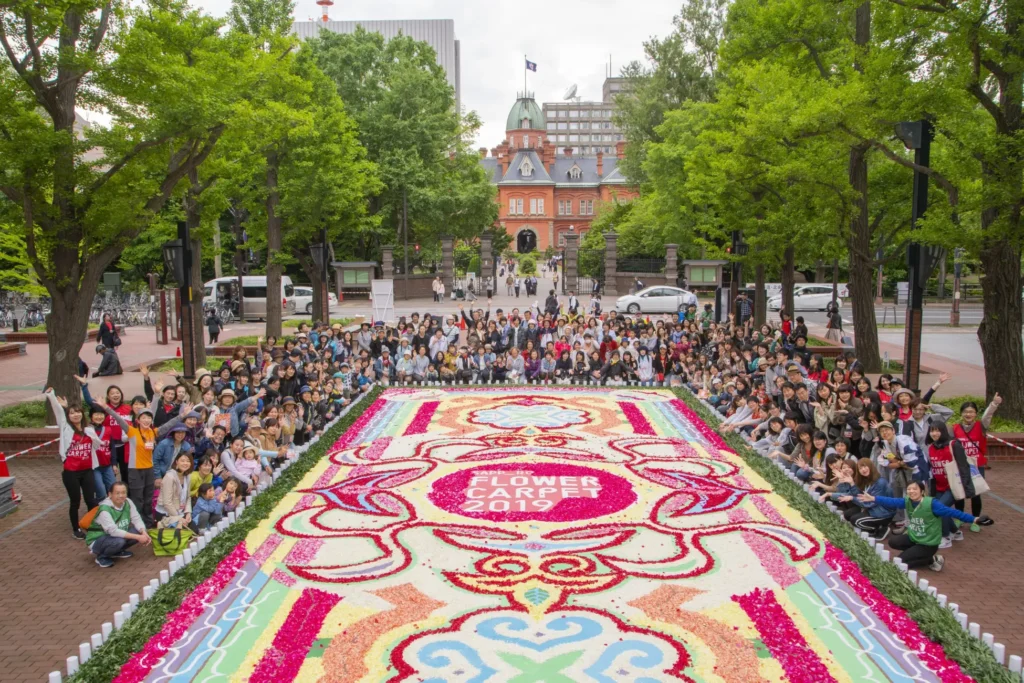 サッポロフラワーカーペット2025、札幌市北３条広場ほか市内全5会場で6/27(金)〜29(日)開催！